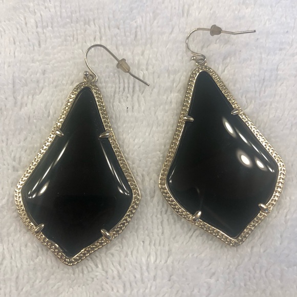 Kendra Scott Jewelry - Kendra Scott Alexandra Gold Earrings in Black